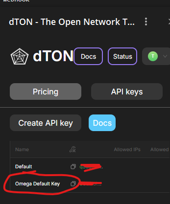 omega key