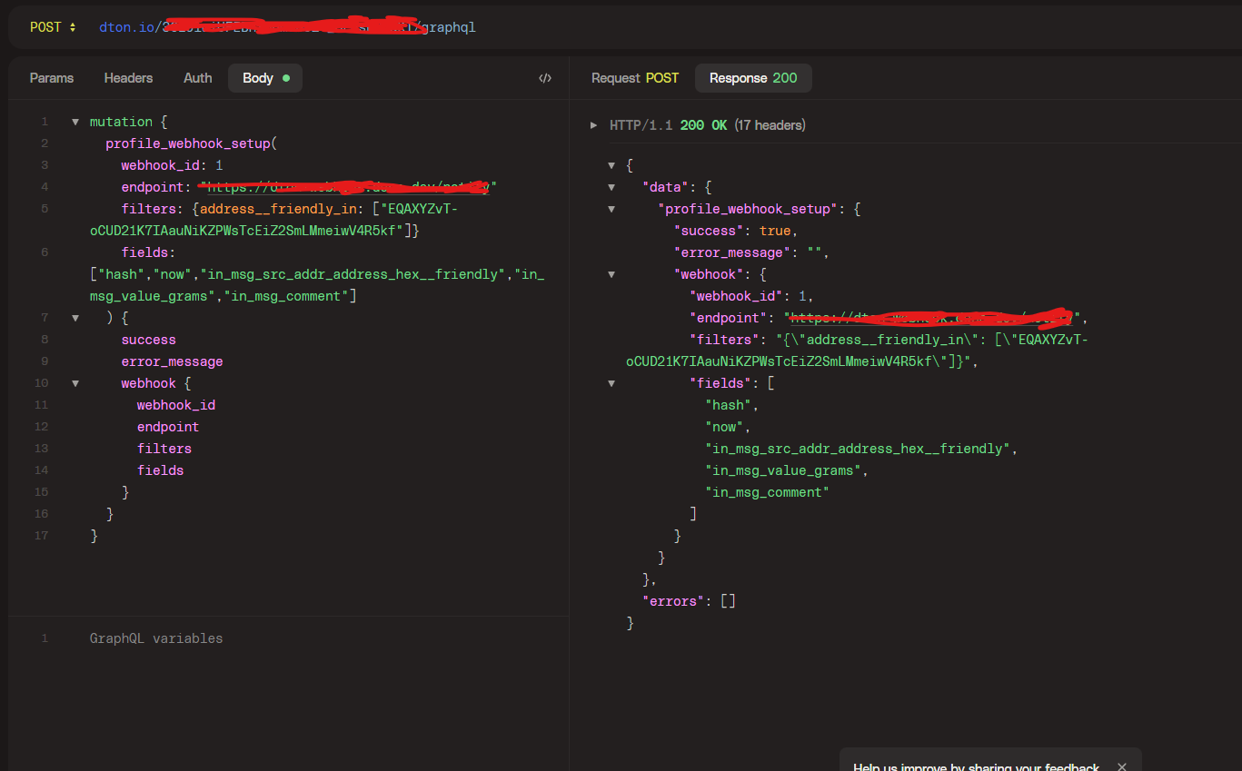 webhook call